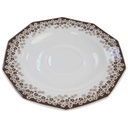 [45814273] Untertasse für Kaffee 15,4 cm Arabella Atelier Blumendekor braun Blumen gebraucht - gut Bild 2
