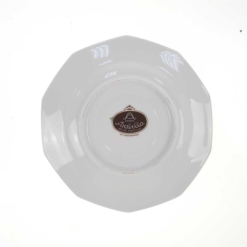 [45814273] Untertasse für Kaffee 15,4 cm Arabella Atelier Blumendekor braun Blumen gebraucht - gut Bild 4