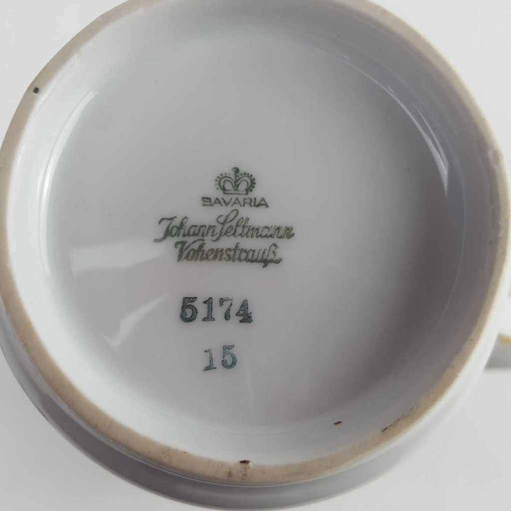 [458142732] Kaffeekanne Goldrand 0,6 L Seltmann Weiden Vohenstrauß Form 5174 Weiß gebraucht - gut Bild 6