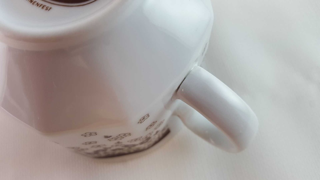 [45814274] Kaffeetasse Tasse Arabella Atelier Blumendekor braun Blumen gebraucht - gut Bild 4