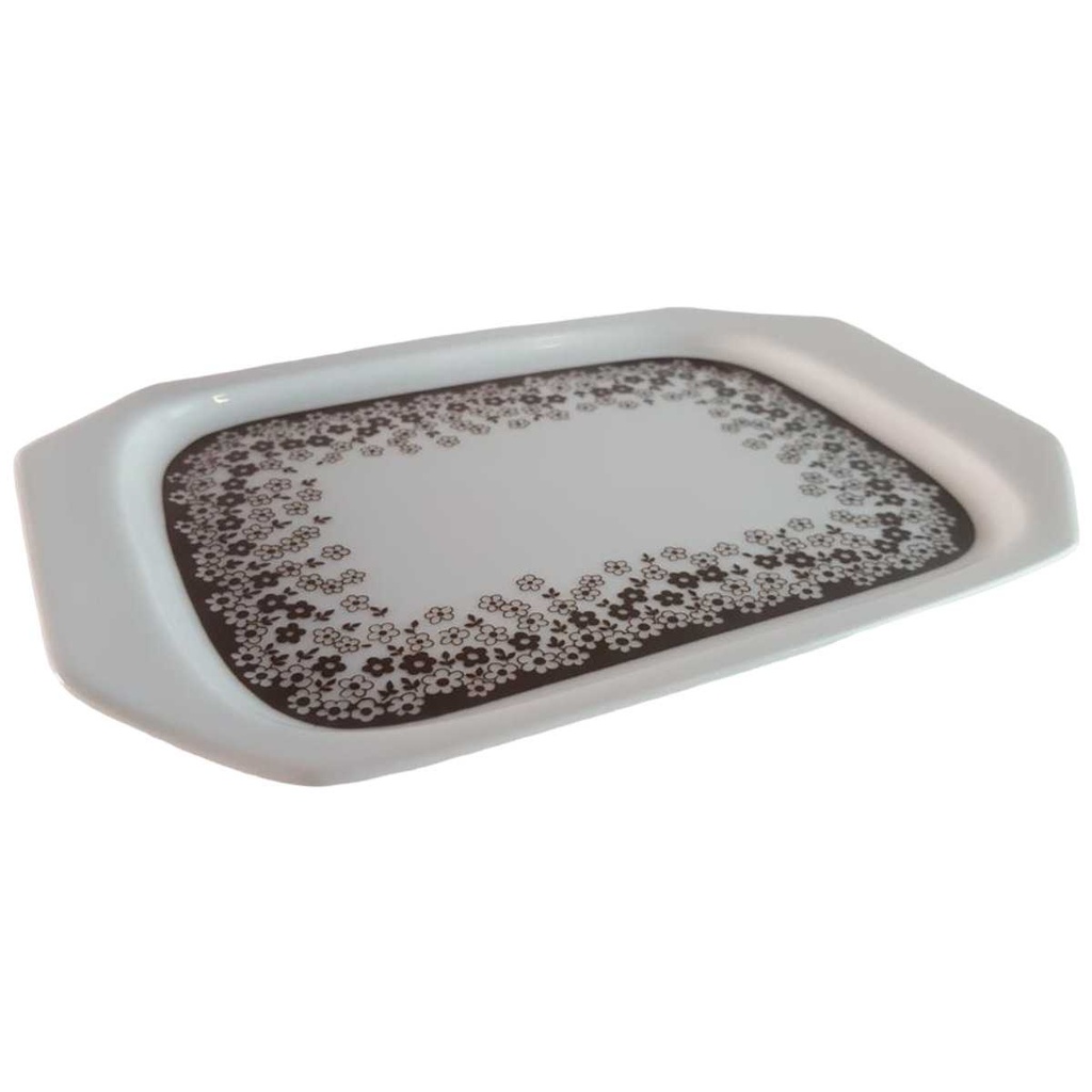 [45814276] Butterplatte Arabella Atelier Blumendekor braun Blumen gebraucht - gut Bild 2