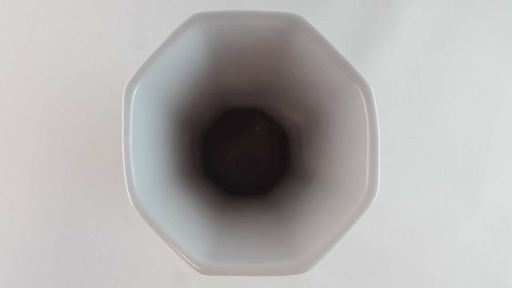 [45814277] Vase Dekorative 13,5 cm Arabella Atelier Blumendekor braun Blumen gebraucht - gut Bild 5