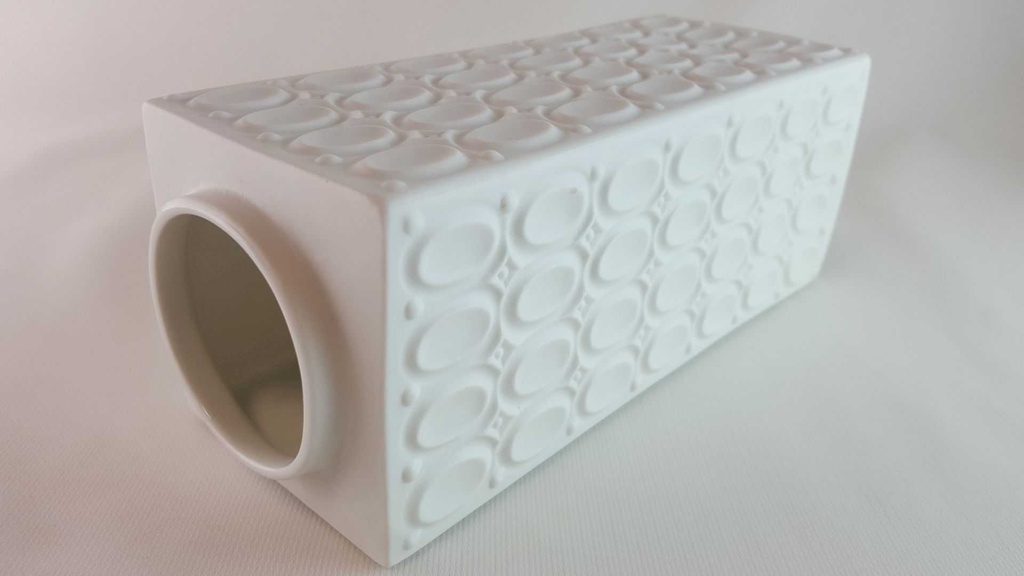 [45814280] Vase 20,4 cm Seltmann Weiden Weiß gebraucht - sehr gut Bild 5
