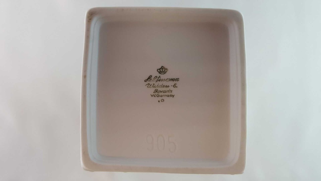 [45814280] Vase 20,4 cm Seltmann Weiden Weiß gebraucht - sehr gut Bild 6