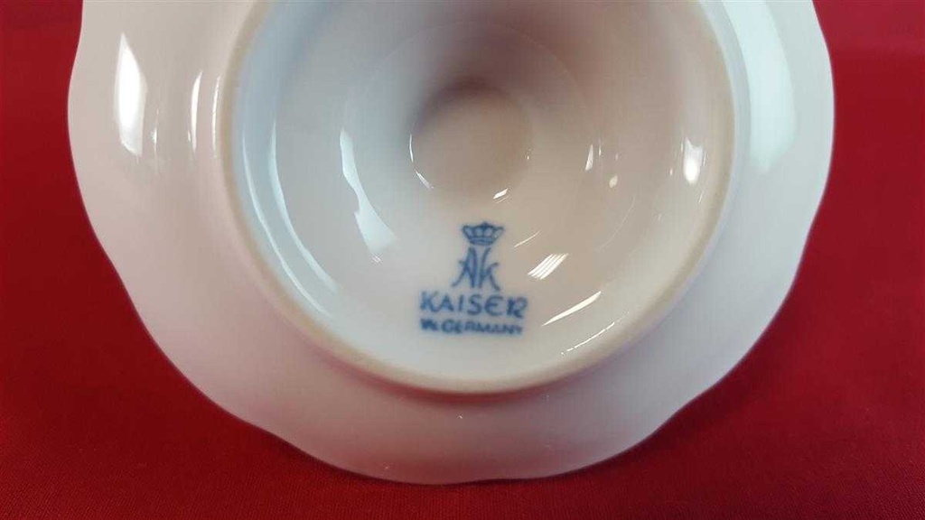 [45814282] Eierbecher mit Schalenablage AK Kaiser Porzellan Romantica Weiß gebraucht - sehr gut Bild 5