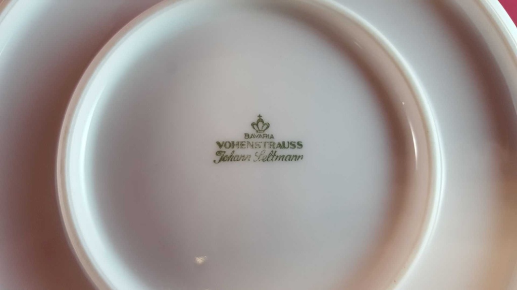 [45814287] Sauciere mit Teller 1tlg Seltmann Weiden Vohenstrauß grün blau Blumendekor Blumen gebraucht - gut Bild 5