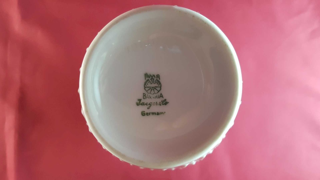 [45814288] Vase 25,1 cm Jaeger & Co Weiß gebraucht - gut Bild 4
