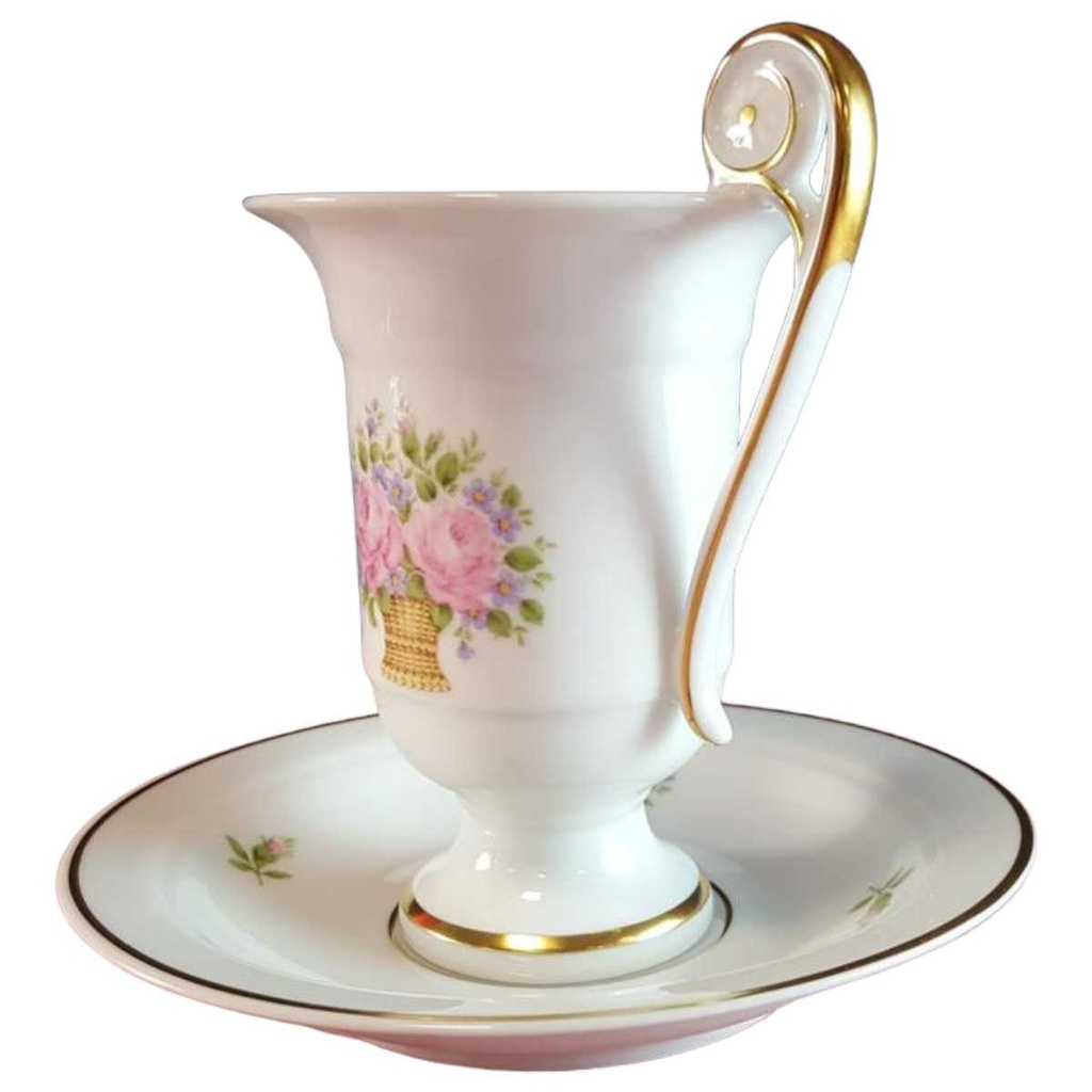 [45814290] Pharisäertasse mit Untertasse Goldrand AK Kaiser Porzellan Sonstiges gebraucht - sehr gut Bild 2