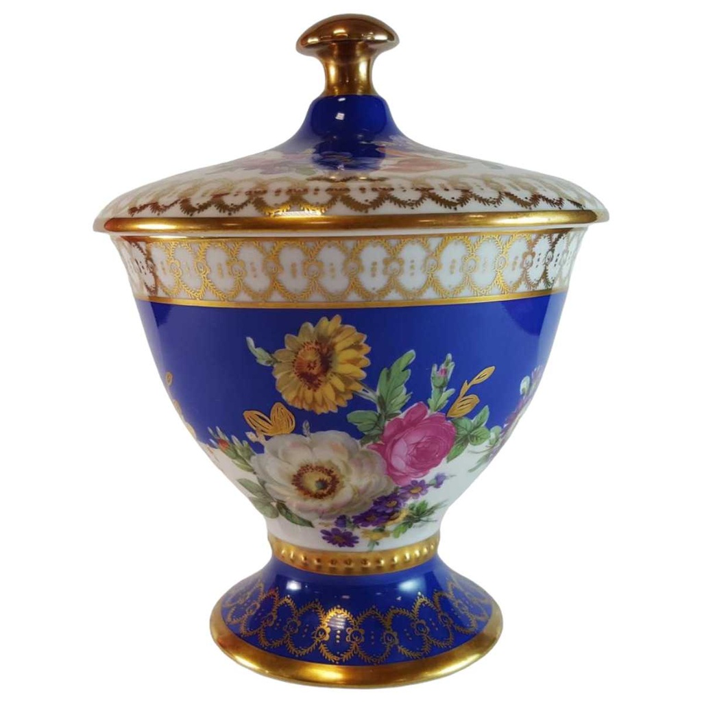 [45814294] Bonboniere RW Bavaria blau gold Blumendekor Blumen gebraucht - gut Bild 2
