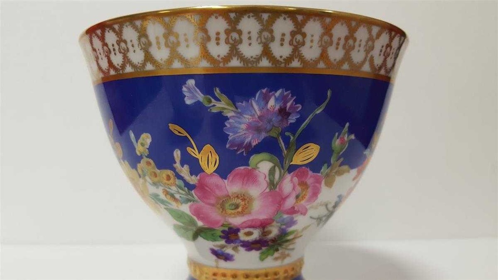 [45814294] Bonboniere RW Bavaria blau gold Blumendekor Blumen gebraucht - gut Bild 6