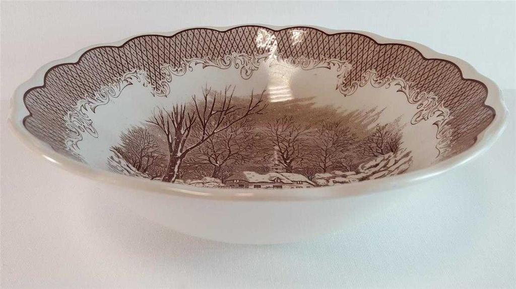 [45814296] Schüssel Servierschüssel 24,3 cm N.F N.F. Italy Swiss Landscape gebraucht - gut Bild 2