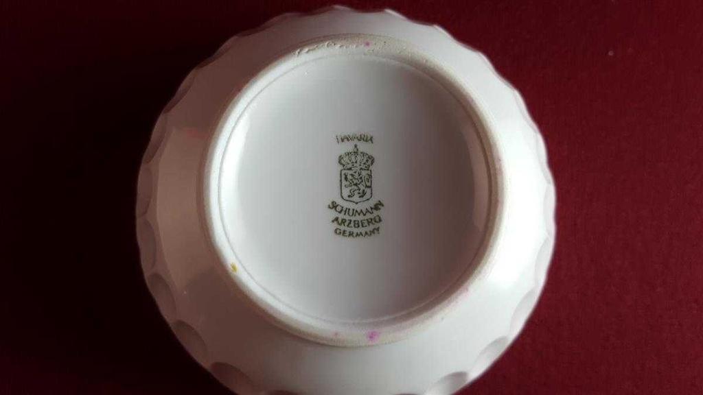 [45814302] Dessertschale 10,9 cm Schumann Arzberg Tropfenreliefdekor Weiß gebraucht - gut Bild 6