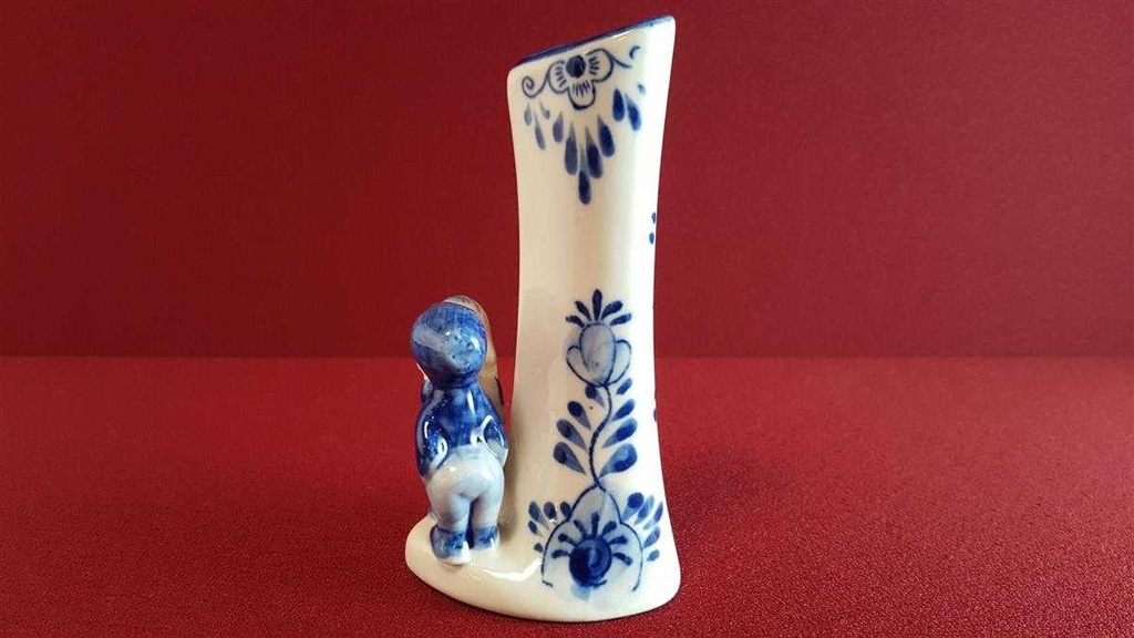 [45814311] Blumenvase klein 12,3 cm Delfts Blauw gebraucht - sehr gut Bild 5
