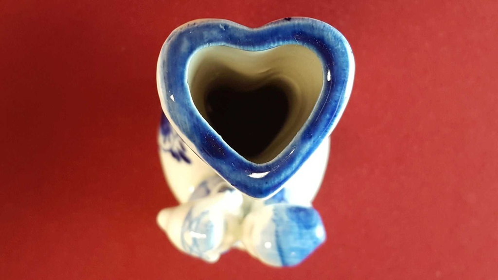 [45814311] Blumenvase klein 12,3 cm Delfts Blauw gebraucht - sehr gut Bild 6