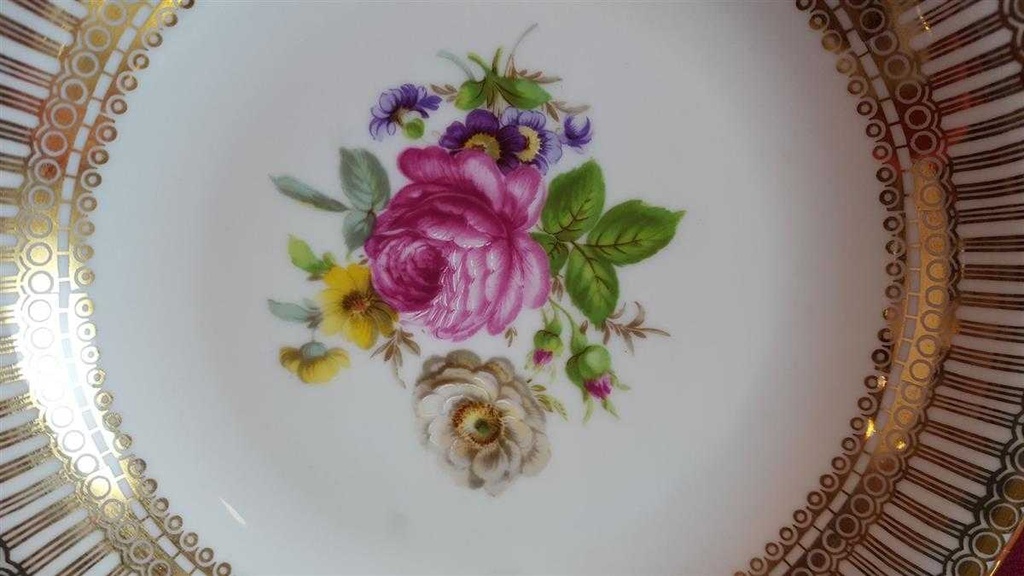 [45814314] Teller Mitterteich Blumen gebraucht - gut Bild 4