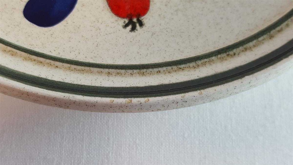 [45814336] Kuchenteller Dessertteller Frühstücksteller 19,7 cm Waechtersbach Blau Rot Blume gebraucht - akzeptabel Bild 3