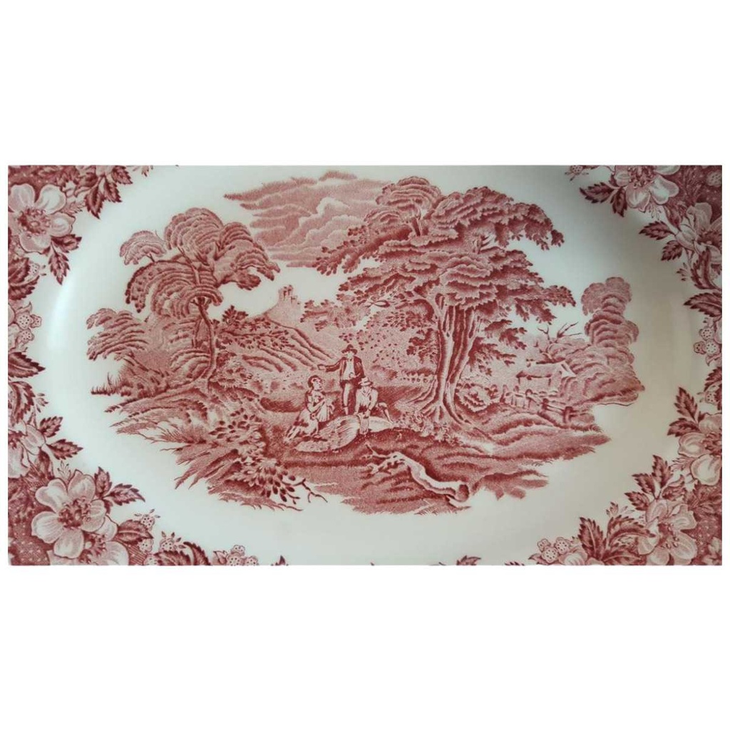 [45814337] Fleischplatte Steakplatte 30x23,7 cm Unicorn Woodland Rot gebraucht - sehr gut Bild 2