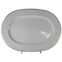 [45814339] Servierplatte Speiseplatte Goldrand 33,3x23,8 cm Graf von Henneberg Viktoria weiß mit Bild 2
