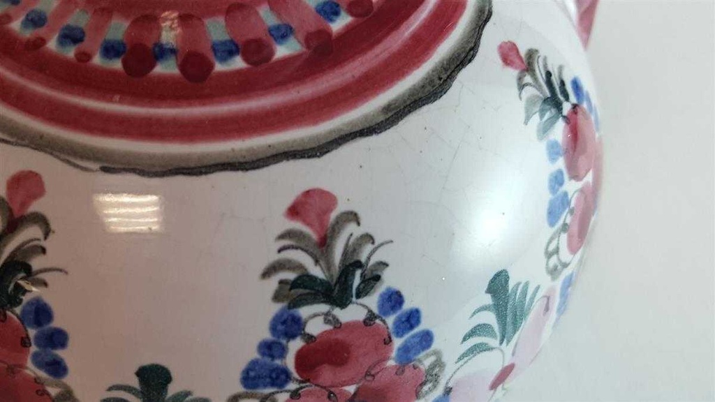 [45814344] Krug mit Zinndeckel Original Keck Keramik gebraucht - akzeptabel Bild 8