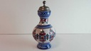 [45814345] Krug mit Zinndeckel mini Original Keck Keramik Blau gebraucht - gut Bild 4