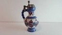 [45814345] Krug mit Zinndeckel mini Original Keck Keramik Blau gebraucht - gut Bild 5