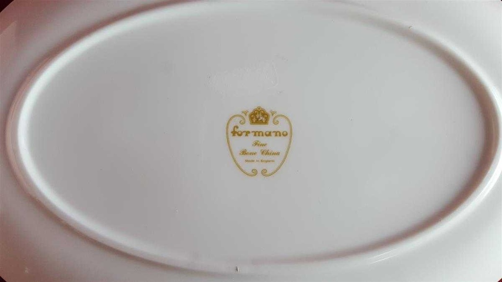 [45814351] Teller Unterteller für Sauciere Serviertablett klein Formano Unbekannte Formen Windsor Weiß Relief Bordüre gebraucht - neuwertig Bild 4