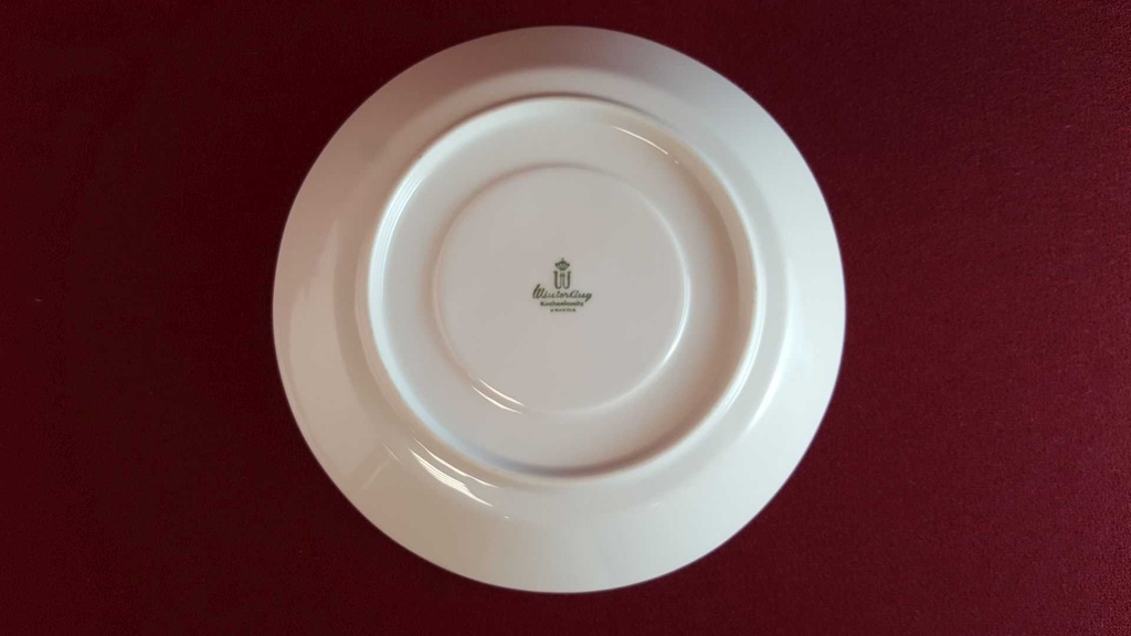 [45814356] Suppentasse mit Untertasse Suppenbecher Winterling Kirchenlamitz goldene Bordüre gebraucht - sehr gut Bild 5