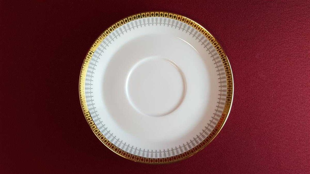 [45814356] Suppentasse mit Untertasse Suppenbecher Winterling Kirchenlamitz goldene Bordüre gebraucht - sehr gut Bild 6