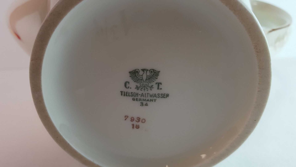[45814358] Kaffeekanne Kanne Golddekor 1,7 L Tielsch Altwasser weiß 7930 gebraucht - gut Bild 7