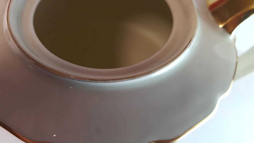 [45814358] Kaffeekanne Kanne Golddekor 1,7 L Tielsch Altwasser weiß 7930 gebraucht - gut Bild 8