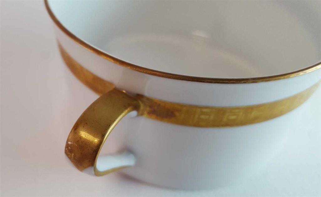 [45814362] Suppentasse Suppenbecher Goldrand Golddekor Eschenbach Alte Formen W5945 gebraucht - gut Bild 3