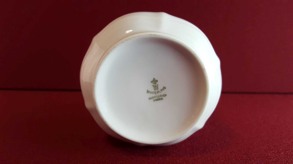 [45814365] Zuckerdose Golddekor Winterling Marktleuthen lila Blumen gebraucht - sehr gut Bild 5