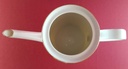 [45814386] Kaffeekanne Kanne 1,5 L Winterling Röslau weiß Relief braun gold Dekor gebraucht - sehr gut Bild 3