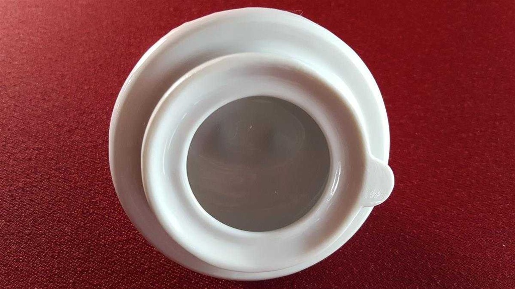 [45814386] Kaffeekanne Kanne 1,5 L Winterling Röslau weiß Relief braun gold Dekor gebraucht - sehr gut Bild 4