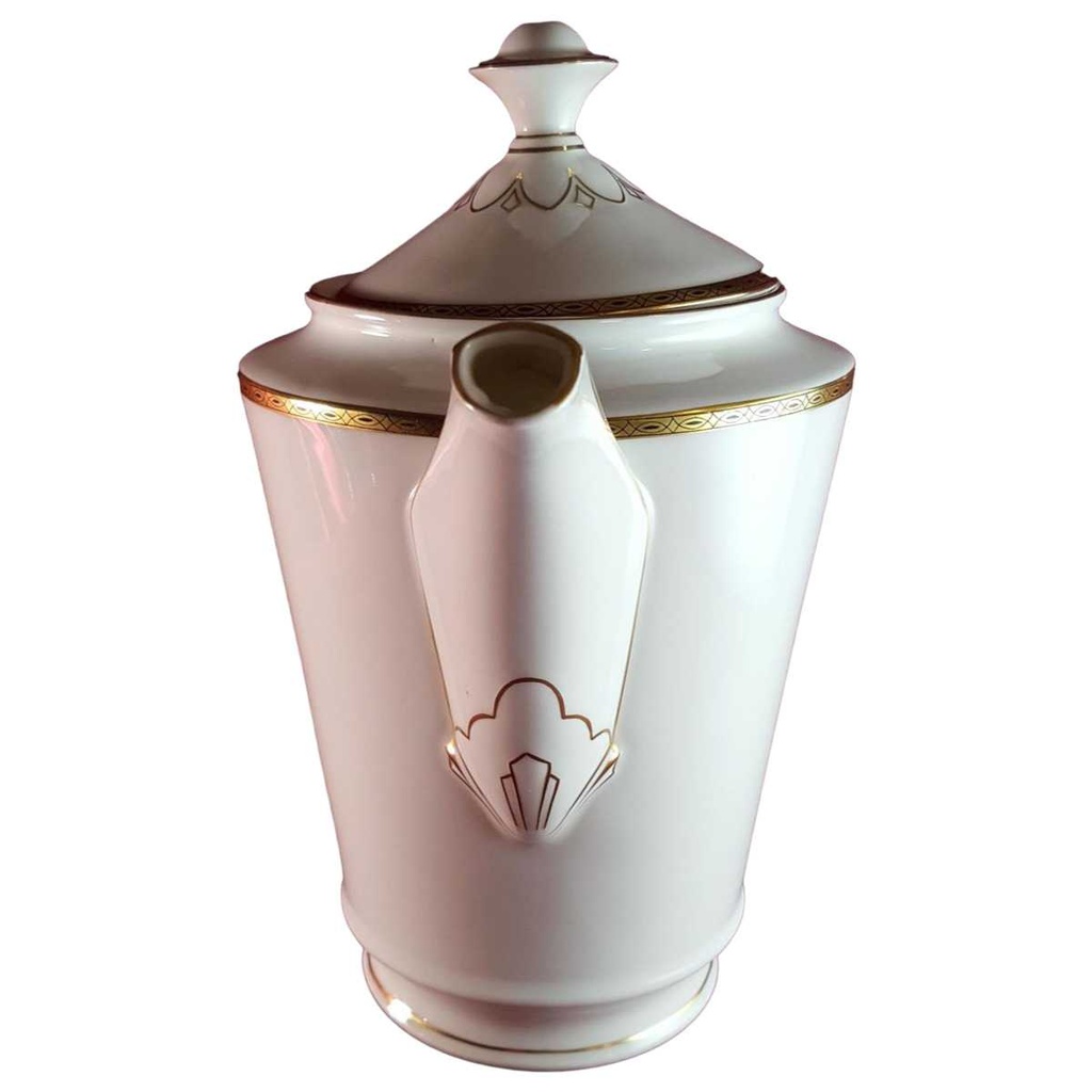 [45814389] Kaffeekanne Kanne Golddekor 2,35 L Seltmann Weiden Vohenstrauß Weiß gebraucht - sehr gut Bild 2