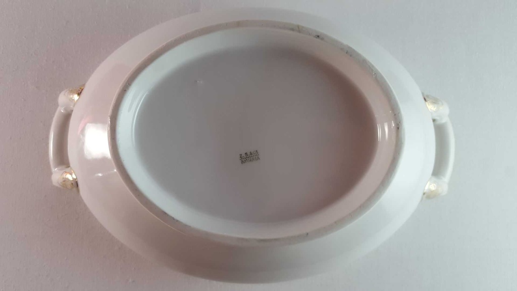 [45814392] Ragoutterrine Servierschüssel Golddekor 1,2 L Zeh Scherzer weiß Bavaria gebraucht - gut Bild 7