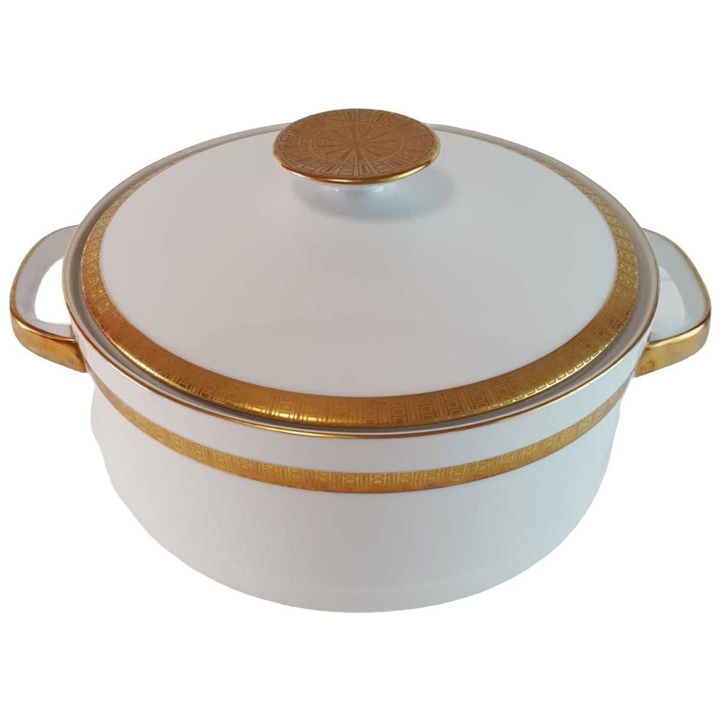 [45814397] Ragoutterrine Goldrand Golddekor 1,7 L Eschenbach Alte Formen W5945 gebraucht - sehr gut Bild 2