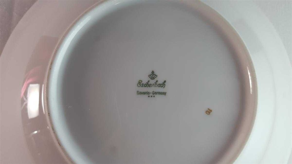 [45814398] Servierschüssel Goldrand Golddekor 22,7 cm Eschenbach Alte Formen W5945 gebraucht - sehr gut Bild 3