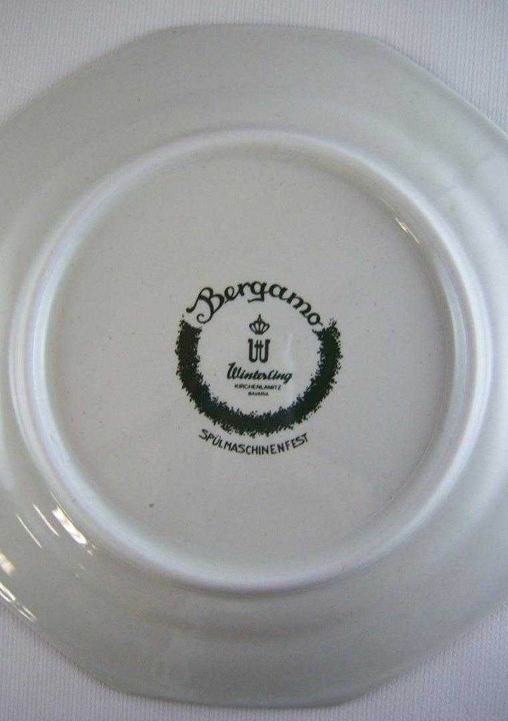 [4581440] Brotteller 16,8 cm Winterling Kirchenlamitz Bergamo Grüner Rand gebraucht - sehr gut Bild 4