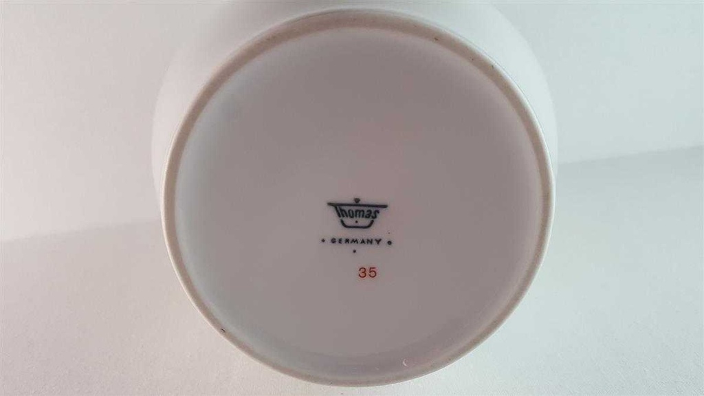 [45814402] Blumenvase Golddekor 24 cm Thomas Porzellan Weiß gebraucht - gut Bild 5