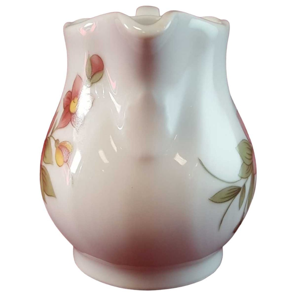 [45814406] Milchkännchen Winterling Kirchenlamitz Rot Rotrosa Blume Relief Form gebraucht - sehr gut Bild 2