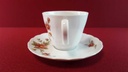 [45814408] Kaffeetasse mit Untertasse Tasse & Winterling Kirchenlamitz Rot Rotrosa Blume Relief Form Bild 3