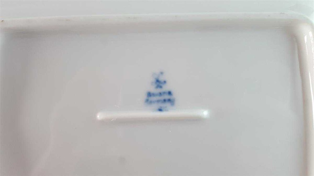 [45814413] Tablett für Milch und Zucker Schaller Zwiebelmuster gebraucht - sehr gut Bild 3