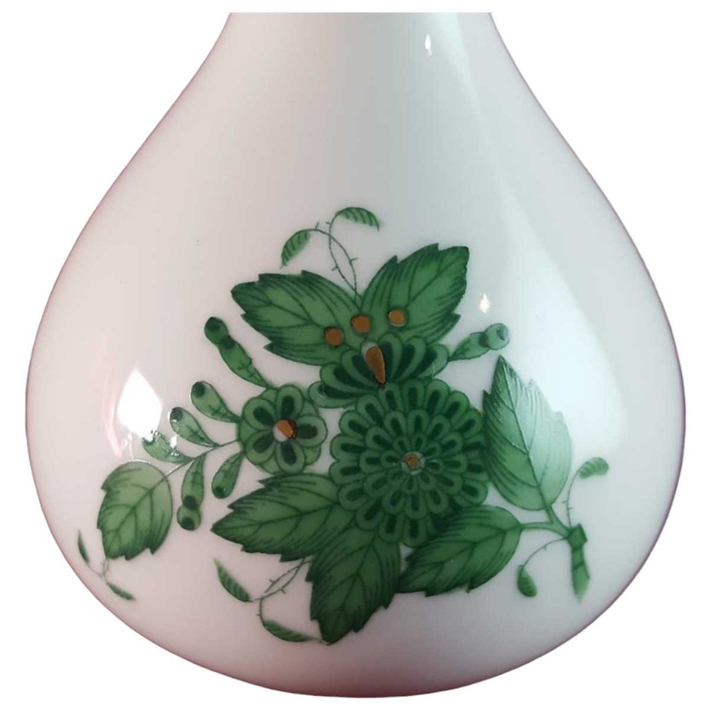 [45814414] Tischvase Blumenvase 13 cm Herend Ungarn Apponyi Grün gebraucht - sehr gut Bild 2