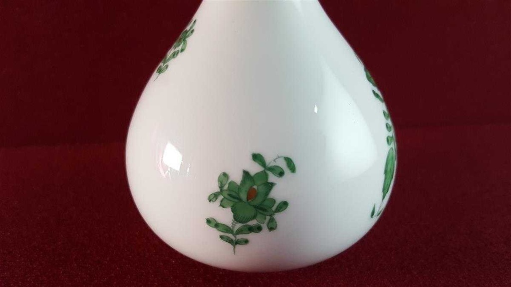 [45814414] Tischvase Blumenvase 13 cm Herend Ungarn Apponyi Grün gebraucht - sehr gut Bild 4