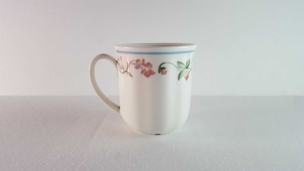 [45814417] Kaffeetasse Tasse TCM Tchibo Streublumen Blauband gebraucht - gut Bild 3