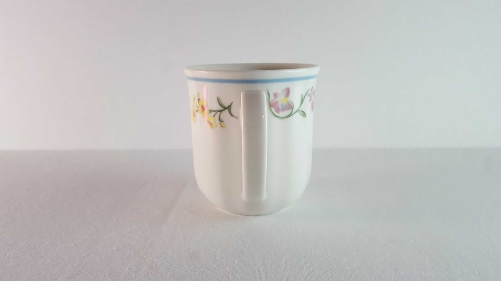 [45814417] Kaffeetasse Tasse TCM Tchibo Streublumen Blauband gebraucht - gut Bild 4