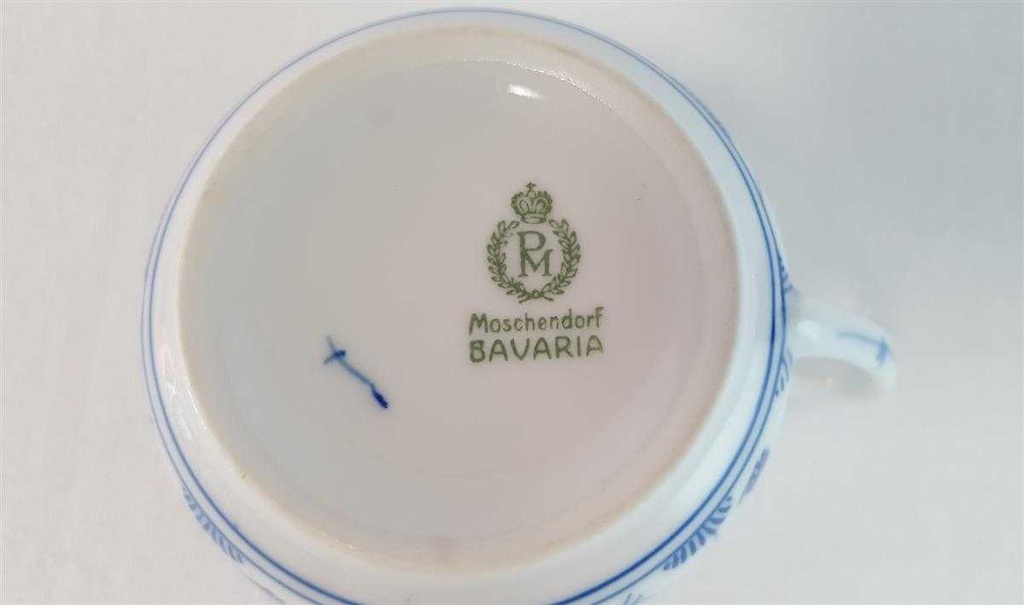 [45814424] Teetasse Tasse Moschendorf Indisch Blau Strohblume gebraucht - gut Bild 4