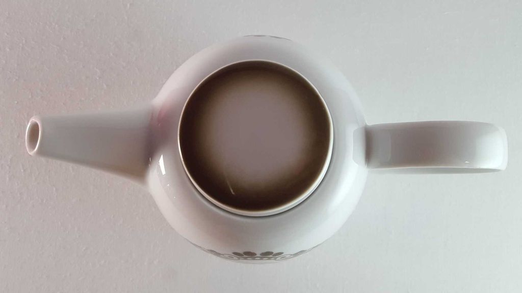 [45814440] Kaffeekanne Kanne 0,8 L Melitta Alte Formen braun orange Dekor gebraucht - sehr gut Bild 5