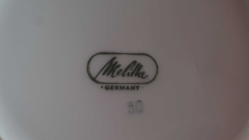 [45814440] Kaffeekanne Kanne 0,8 L Melitta Alte Formen braun orange Dekor gebraucht - sehr gut Bild 9